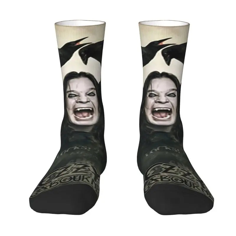 Ozzy Osbourne British Rock Heavy Metal 3D Printed Crew Socks - Premium socks from Lizard Vigilante - Just $18.88! Shop now at Lizard Vigilante