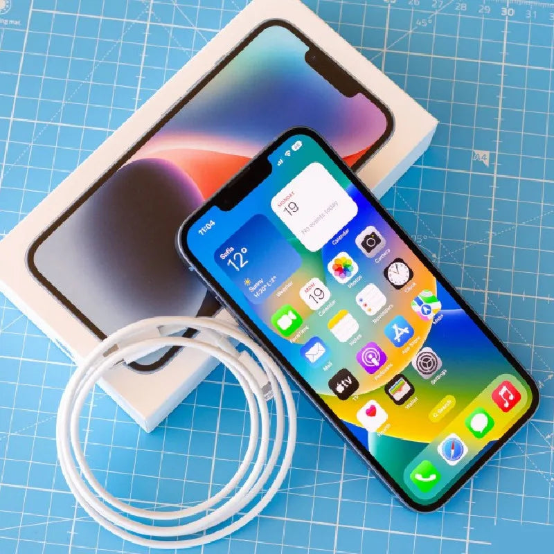 iPhone 14 International Version 1SIM+1eSIM 128/256GB ROM 6GB RAM 6.1" Genuine Super Retina OLED Face ID NFC A15 5G 98% New