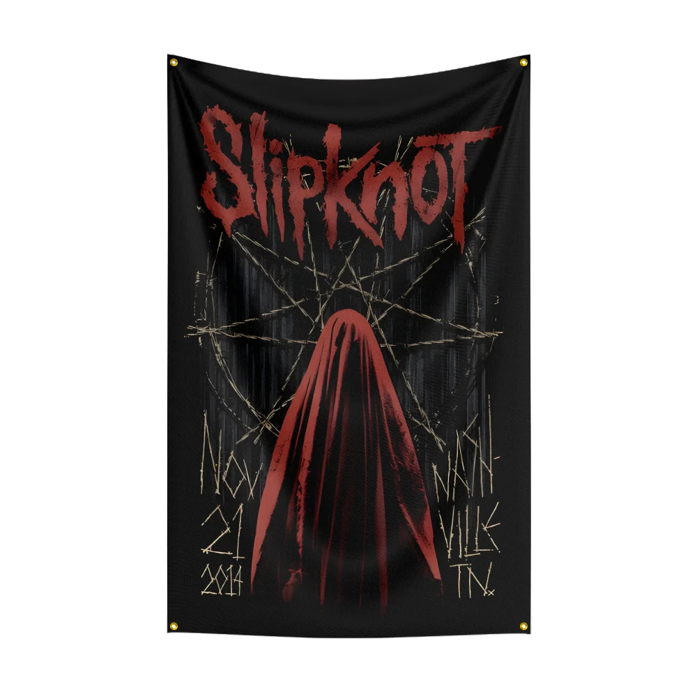 Slipknot Rock Band Flag – 3x5 FT Polyester Indoor & Outdoor Banner for Home, Garage, Room, or Wall Decor - Premium  from Lizard Vigilante - Just $17.99! Shop now at Lizard Vigilante