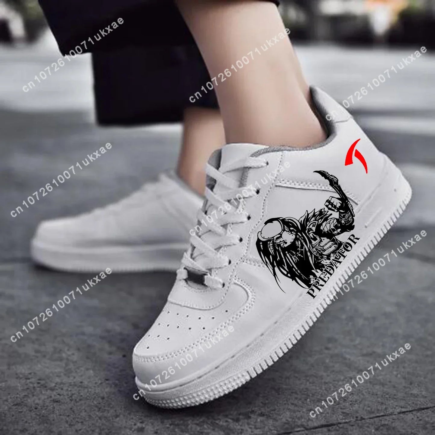 The Predator Sneakers Movie AF Alien Basketball Mens Womens Sports Running High Quality Flats Force Lace Up Mesh Tennis Shoes - Premium shoes from Lizard Vigilante - Just $39.99! Shop now at Lizard Vigilante