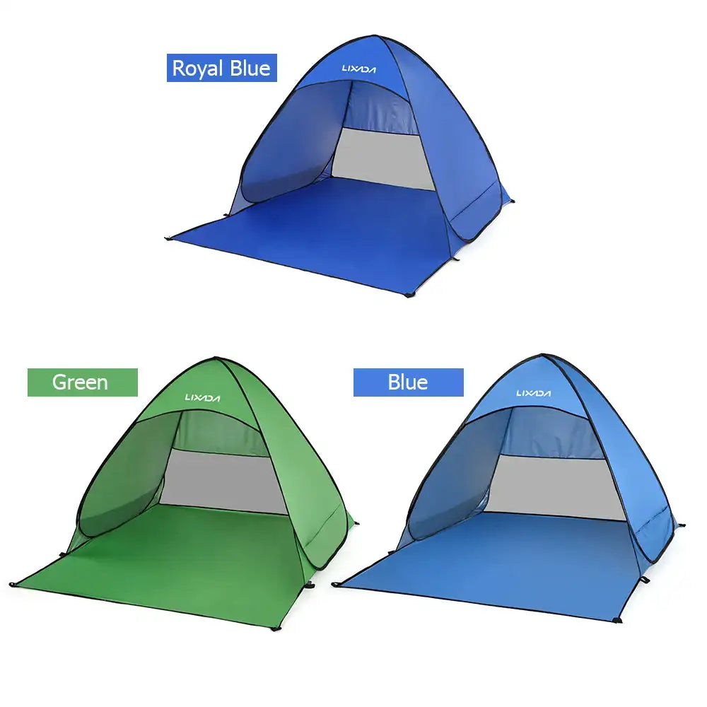 Lixada Automatic Instant Pop Up Beach Tent Lightweight Outdoor UV Protection Camping Fishing Tent Cabana Sun Shelter