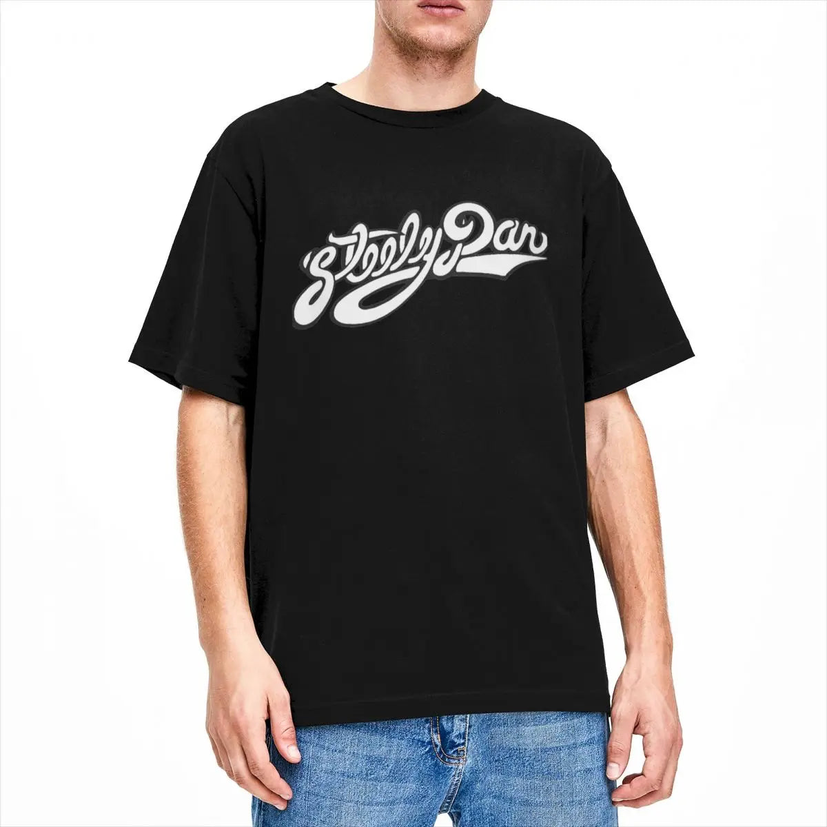 Steely Dan T-Shirt Men Vintage 100% Cotton TShirts Summer O-Neck Hip Hop Tee Shirt Oversized Clothes - Premium T-shirt from Lizard Vigilante - Just $20.99! Shop now at Lizard Vigilante