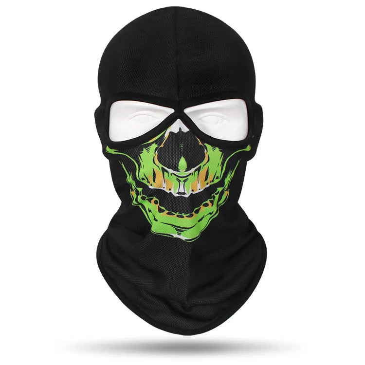 Skull Bandana Balaclava for Men & Women – Halloween Windproof Sports Scarf, Full Face Cover for Riding, Skiing, Fishing, Hiking, and More - Premium T-Shirt from Lizard Vigilante - Just $19.99! Shop now at Lizard Vigilante