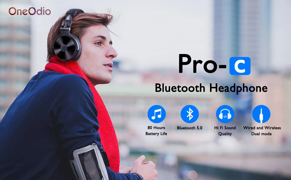 Oneodio Pro 10 Wired Studio Headphones - Professional DJ Headset with Mic and Deep Bass - Premium headphones from Lizard Vigilante - Just $54.99! Shop now at Lizard Vigilante