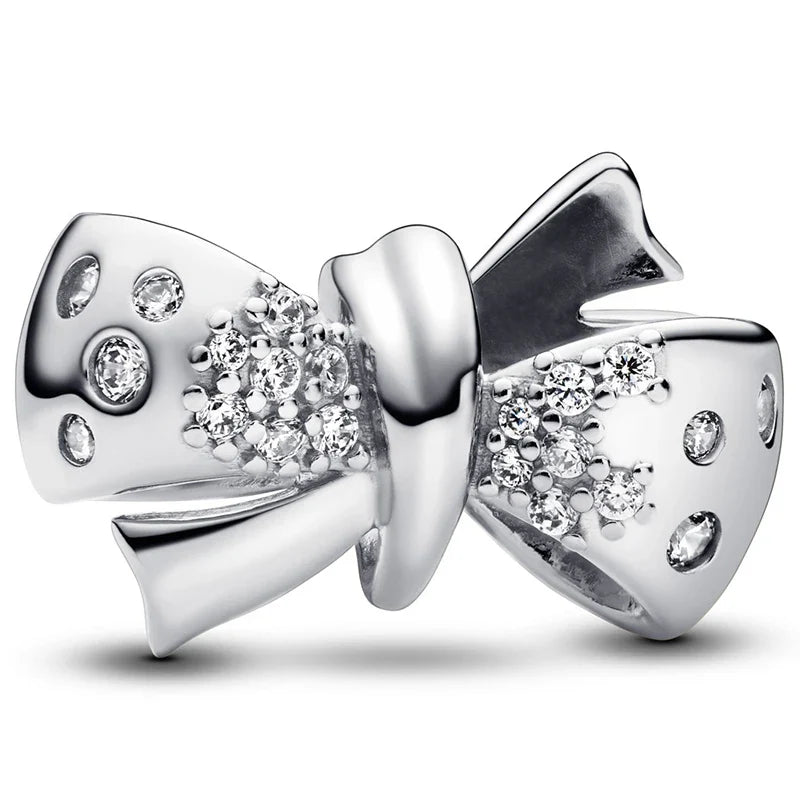 925 Silver Valentine's Day Snake Year Series Pendant Suitable for 925 Sterling Silver Original Women's Bracelet DIY Jewelry Gift