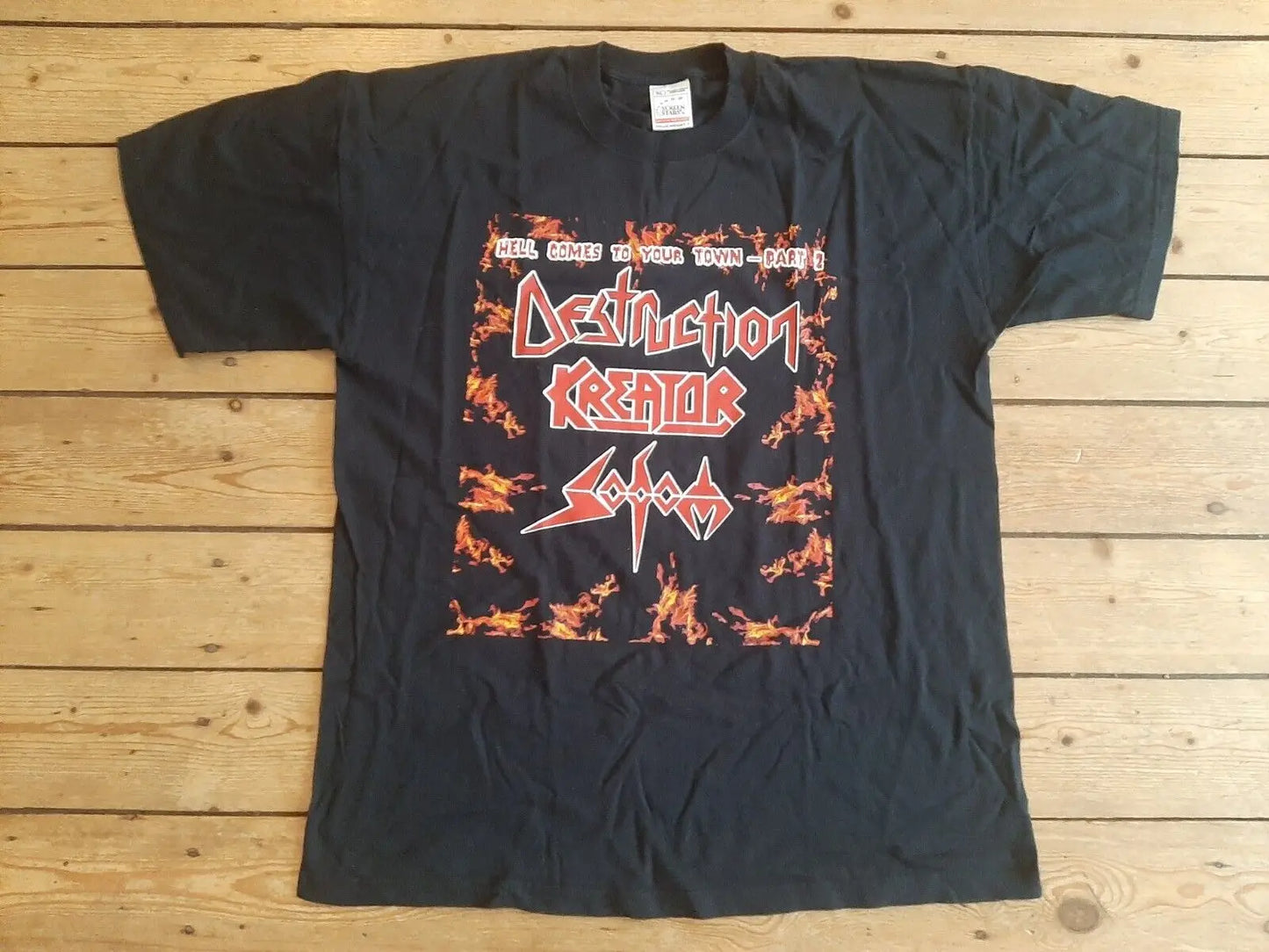 Vintage 2001 Destruction Kreator Sodom Tour T-Shirt - Premium hollywood costume from Lizard Vigilante - Just $31.88! Shop now at Lizard Vigilante