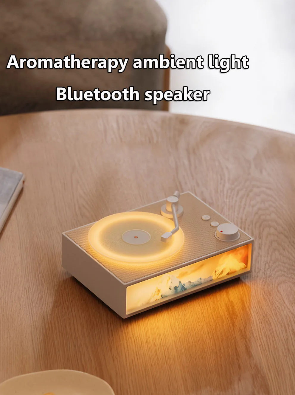 Wireless Vintage Bluetooth Speaker Portable Aromatherapy Atmosphere Light Painting Surround Sound MP3 Music Player Long Enduranc