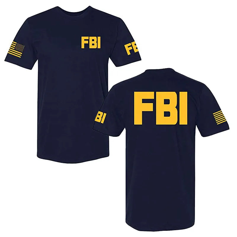 Law Enforcement T-Shirts - Police EMS FBI Fire Rescue Sheriff K-9 Two-Sided Tee Funny Women Men Clothing Coverall Works Outfits - Premium t-shirt from Lizard Vigilante - Just $22.99! Shop now at Lizard Vigilante