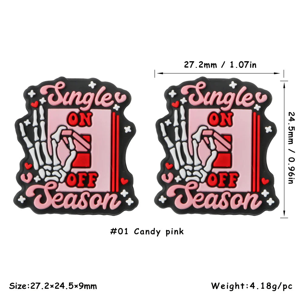 Kovict 5/10Pcs New Focal Silicone Beads Easter Series Bead For Jewelry Making DIY  KeyChain Bracelet Necklace Pen Accessories