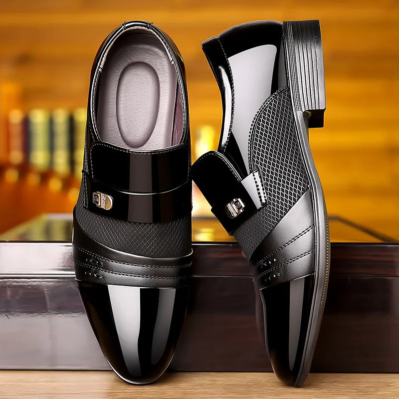 Men's Classic Slip-On Loafers - Elegant and Comfortable - Premium shoes from Lizard Vigilante - Just $43.99! Shop now at Lizard Vigilante