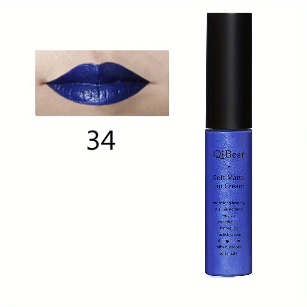 Luxurious Matte & Volumizing Lipstick - Waterproof, Long-Lasting, 20 Diverse Shades | Ideal Gift for Valentine's Day