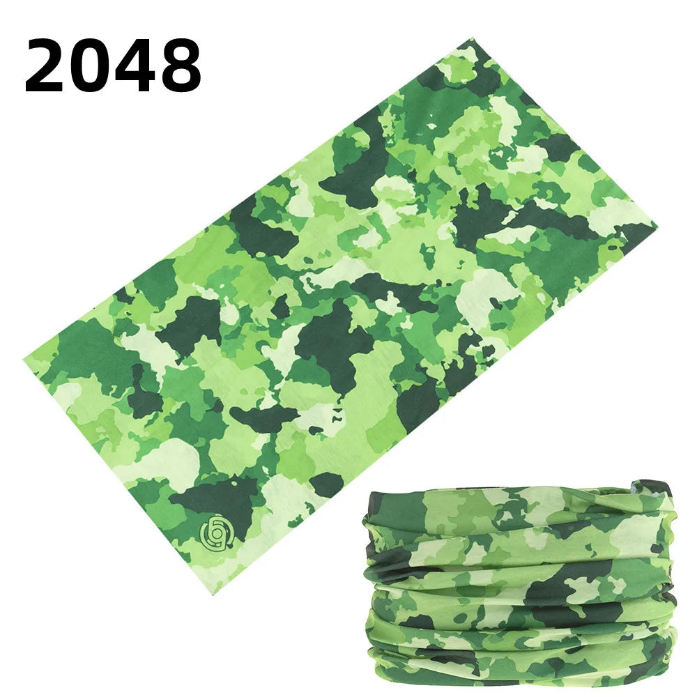 Camouflage Seamless Magic Bandana Buffs Neck Gaiter Paisley Headband Cycling Fishing Tube Face Shield Men Women Scarf Mask Cap - Premium neck gaiter from Lizard Vigilante - Just $5.99! Shop now at Lizard Vigilante