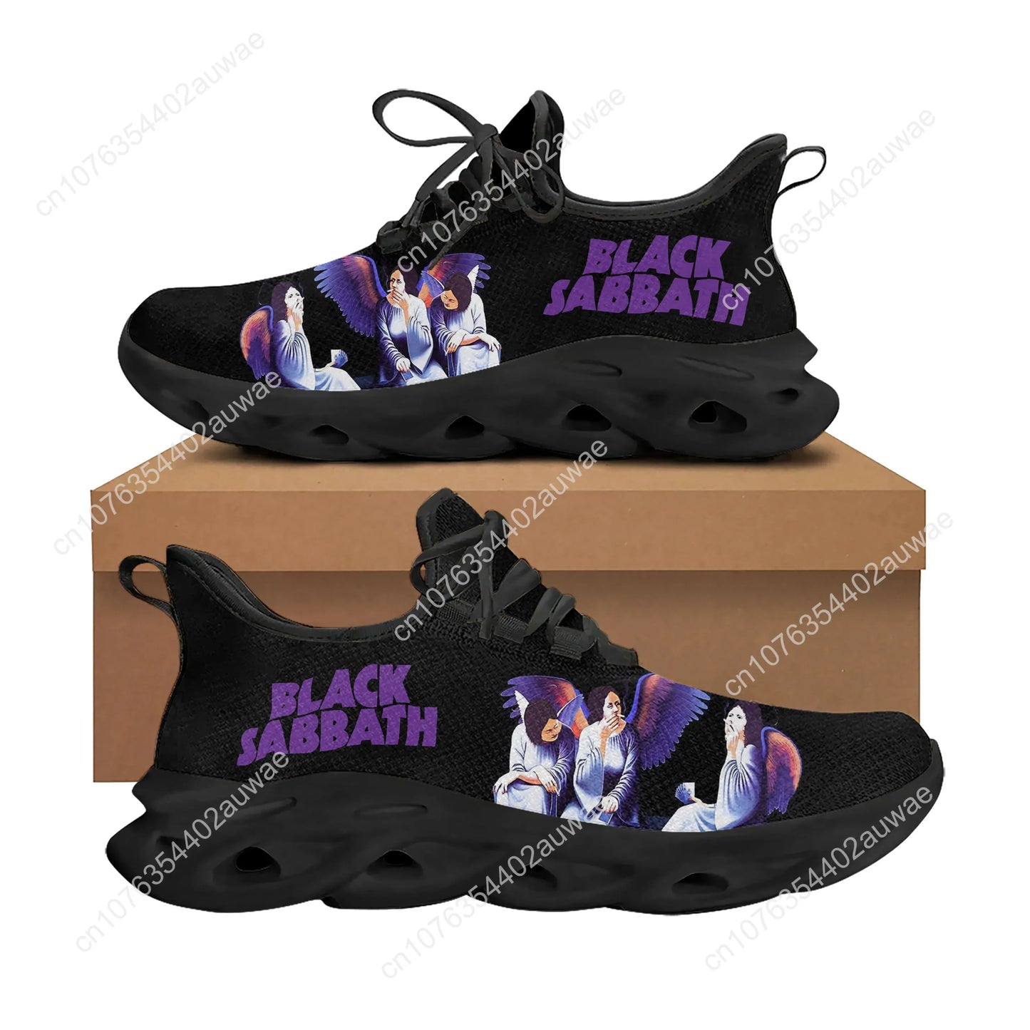 Black Heavy Metal Sabbath Sports Shoes Mens Womens Teenager Kids Children Sneakers Casual High Quality Couple Shoes - Premium sneakers from dsers - Just $46.88! Shop now at Lizard Vigilante