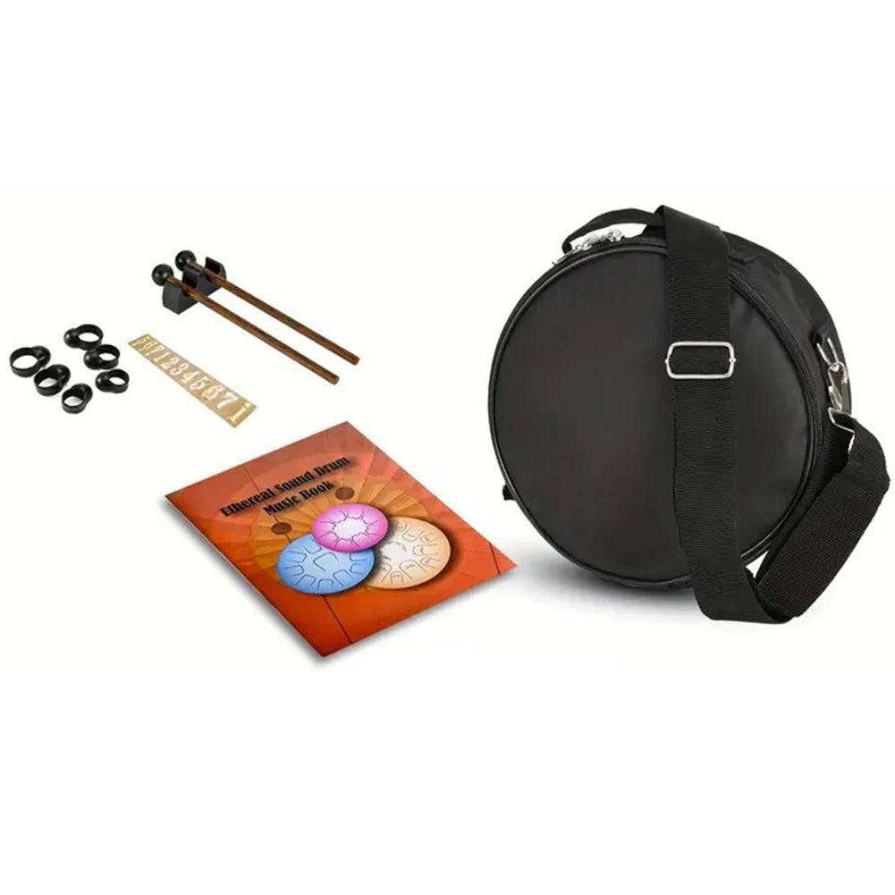 12 Inch 15 Notes Music Drum Steel D Tone Ethereal Drum with Handbag Drumsticks Percussion Musical Instrument For Child Beginner - Premium  from Lizard Vigilante - Just $99.99! Shop now at Lizard Vigilante