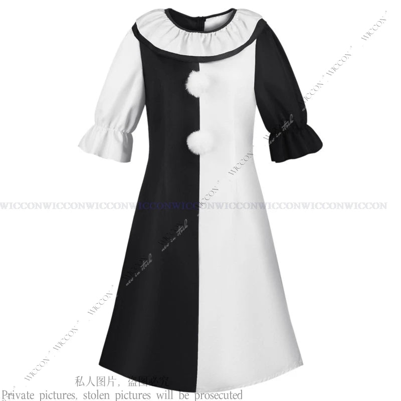 Clown Cosplay Costume Art The Clown Jumpsuit Halloween Costumes for Men Women Art Black White Joker Role Play Party Gift Dress - Premium  from Lizard Vigilante - Just $43.99! Shop now at Lizard Vigilante