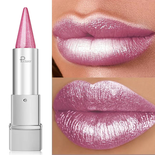 Pearlescent, Sparkle, lipstick forWomen, Lightness, Lipstick WaterproofLong, lipstick 24 Hours Long Lasting.Colorfast, lipstick