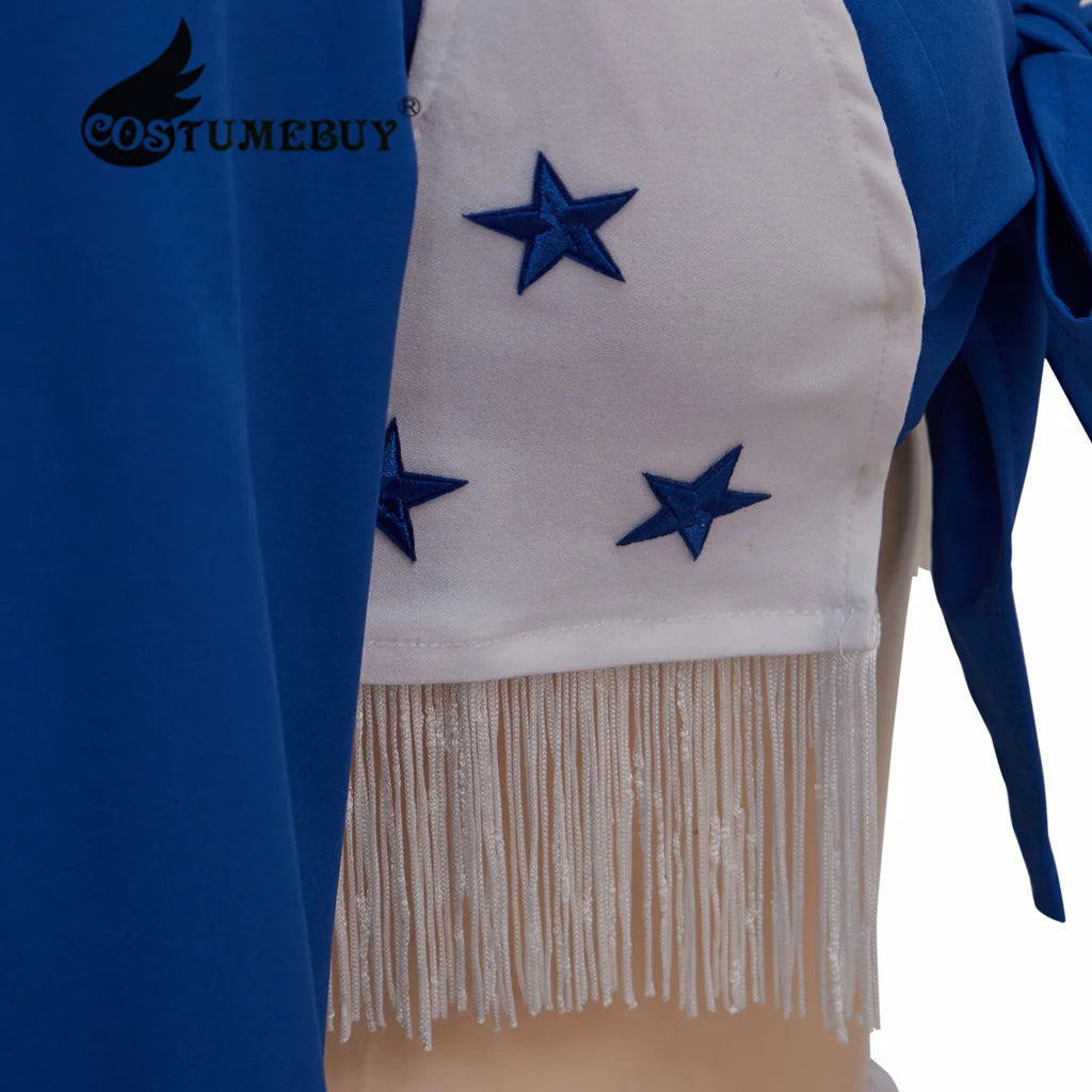 Women's Blue Star Cheerleader Costume For Role-Playing Cowgirls Plus Sizes - Premium Cosplay Costumes from Lizard Vigilante - Just $52.88! Shop now at Lizard Vigilante