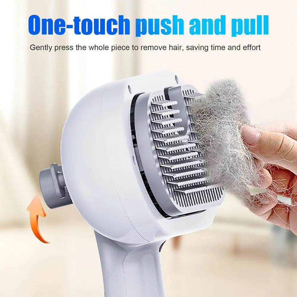 animal hair remover brush dog and cat steam brush pet Self Cleaning Dog Brush grooming Removes cat hairs Cat dog Accessories - Premium  from Lizard Vigilante - Just $12.99! Shop now at Lizard Vigilante