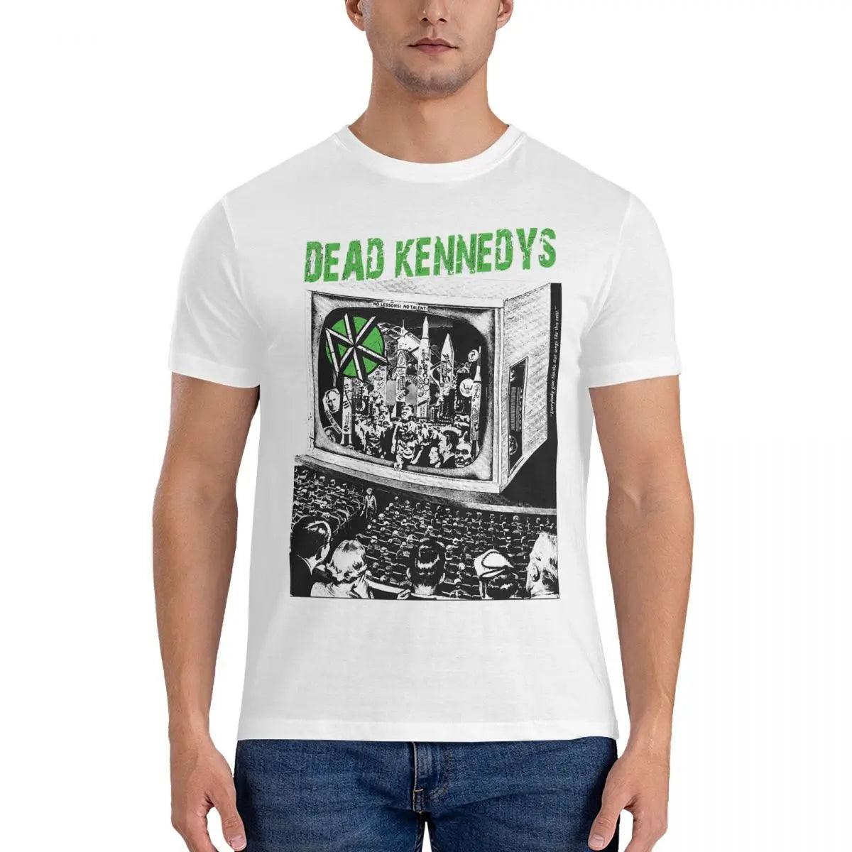 Men T-Shirt Punk On TV Novelty Pure Cotton Tees Short Sleeve Dead Band Kennedys T Shirt Crew Neck Clothing Gift Idea - Lizard Vigilante