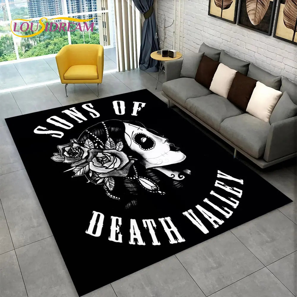 The Witchcraft Gothic Ouija Area Rug: LOUSIDREAM 3D Printed Tarot Carpet for Living Room & Bedroom