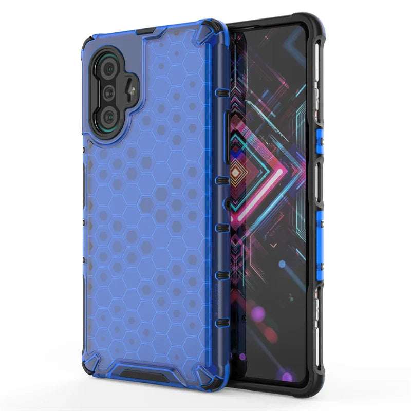 Shockproof Case for Redmi K40 Gaming Cover Xiaomi Redmi K40 Gaming New Transparent Honeycomb Clear Cover Redmi K40 Gaming Fundas