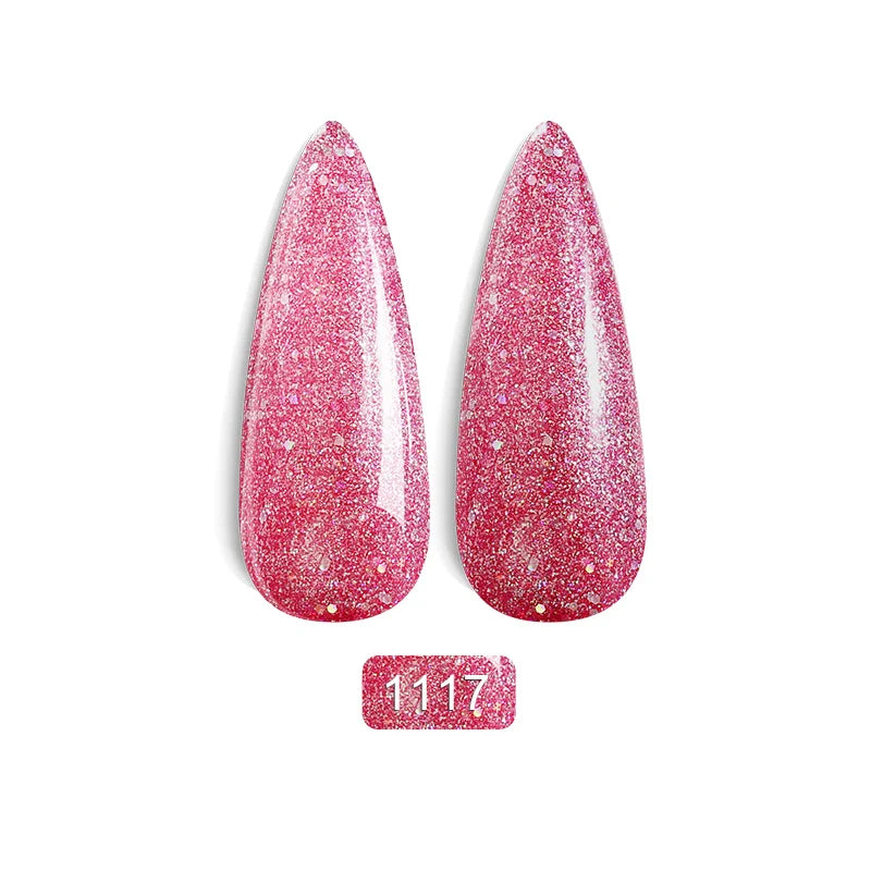 Rainbow Ghini Ultra Shiny Glitter Gel Nail Polish Semi-permanent Gellack UV Varnish Gold Silver Metal Gel Nail Art Wholesale Top