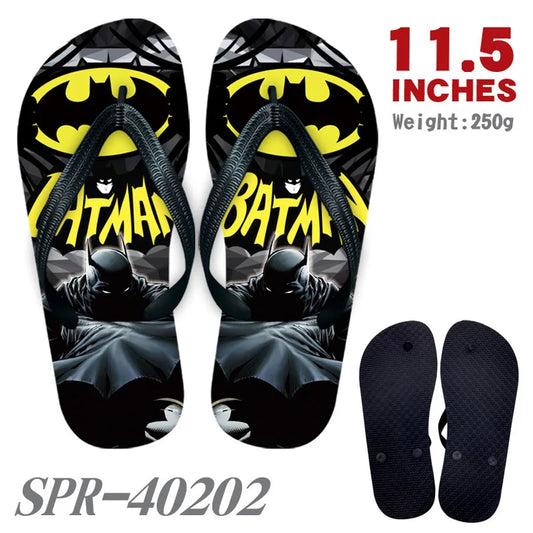 Marvel Superhero Flip Flops – Batman, Hulk, Iron Man, and More | Cartoon Anime Cosplay Sandals, Home Shoes for Men, Women, and Teens - Premium slippers from Lizard Vigilante - Just $29.99! Shop now at Lizard Vigilante