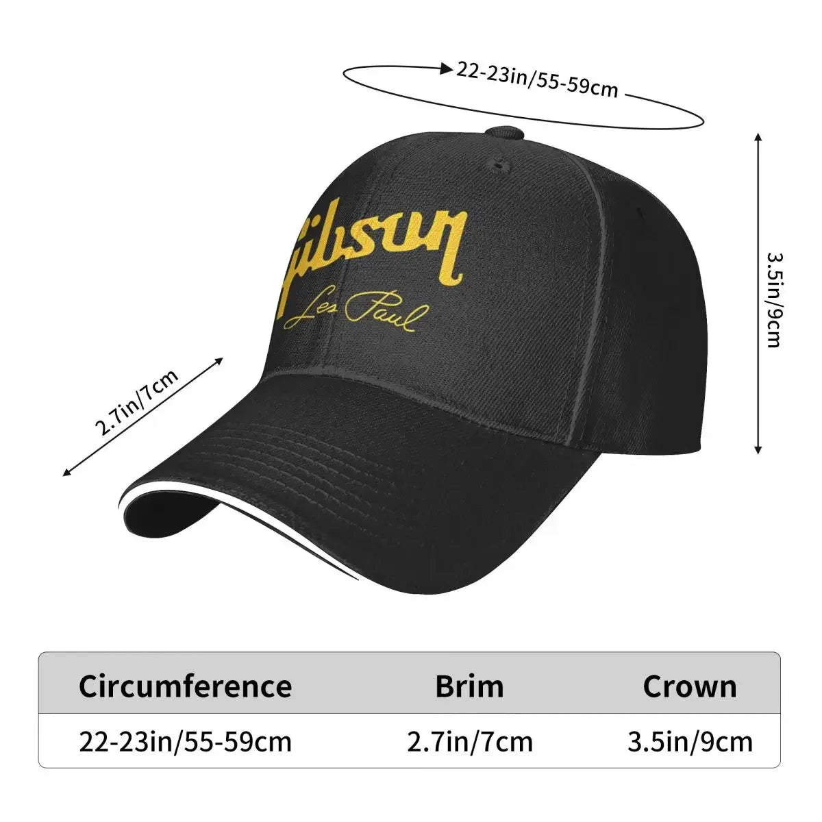 Gibson Les Paul Baseball Cap – Hip Hop Style Unisex Adjustable Sun Protection Hat, Casual Sport Cap for Men & Women - Premium Baseball cap from Lizard Vigilante - Just $19.79! Shop now at Lizard Vigilante