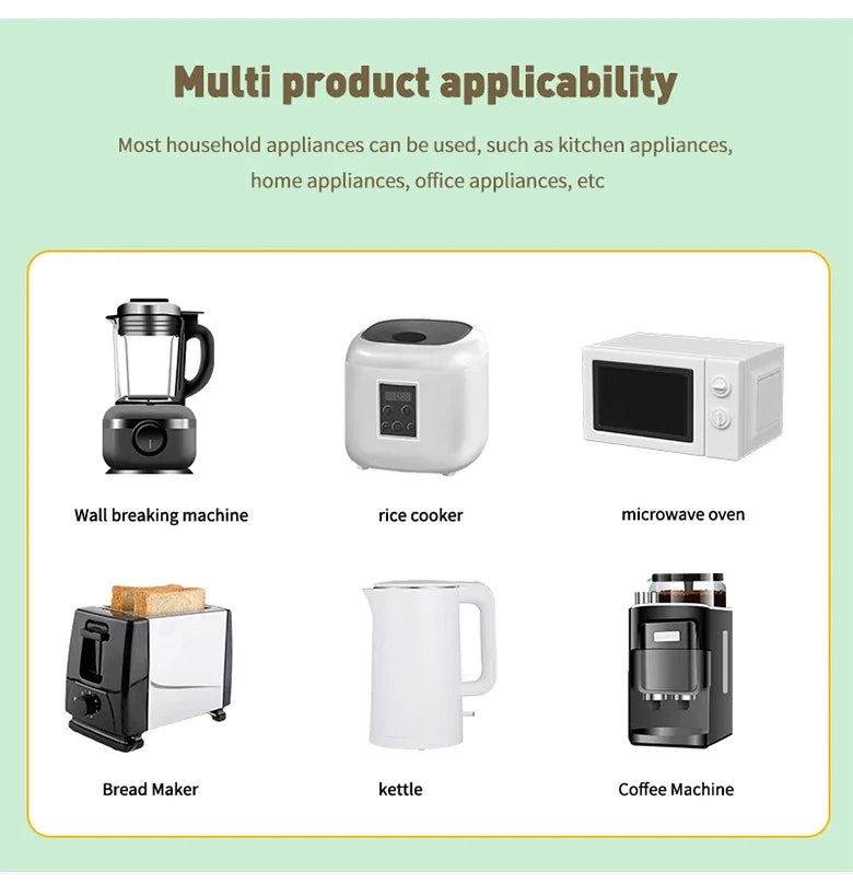 Kitchen storage wire winder, household traceless plug fixed power cord organizer, wire and cable management, home storage tools