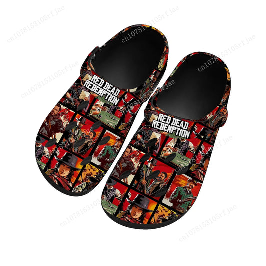 Red Dead Redemption Sandals Home Clogs Movie Video Game Mens Womens Teenager Tailor Made Water Shoes Garden Beach Hole Slippers - Premium sandals from Lizard Vigilante - Just $39.99! Shop now at Lizard Vigilante