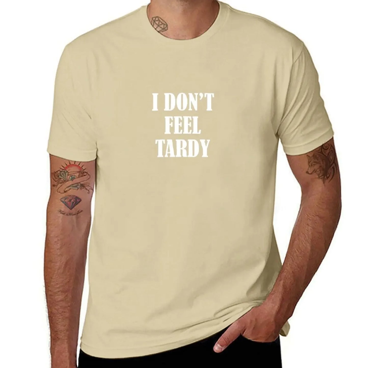 Van Halen "I Don’t Feel Tardy" T-Shirt – Funny Anime Graphic Tee for Men - Premium T-Shirt from Lizard Vigilante - Just $22.88! Shop now at Lizard Vigilante