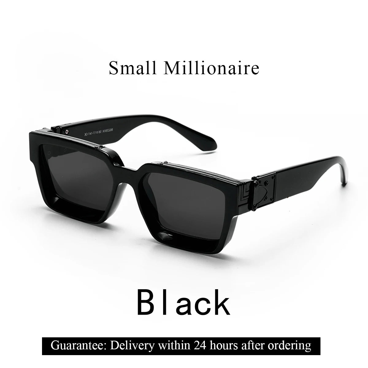 Ruiao Retro Black Millionaire Shades | Bold Designer Sunglasses for Men & Women - Premium shades from Lizard Vigilante - Just $23.88! Shop now at Lizard Vigilante