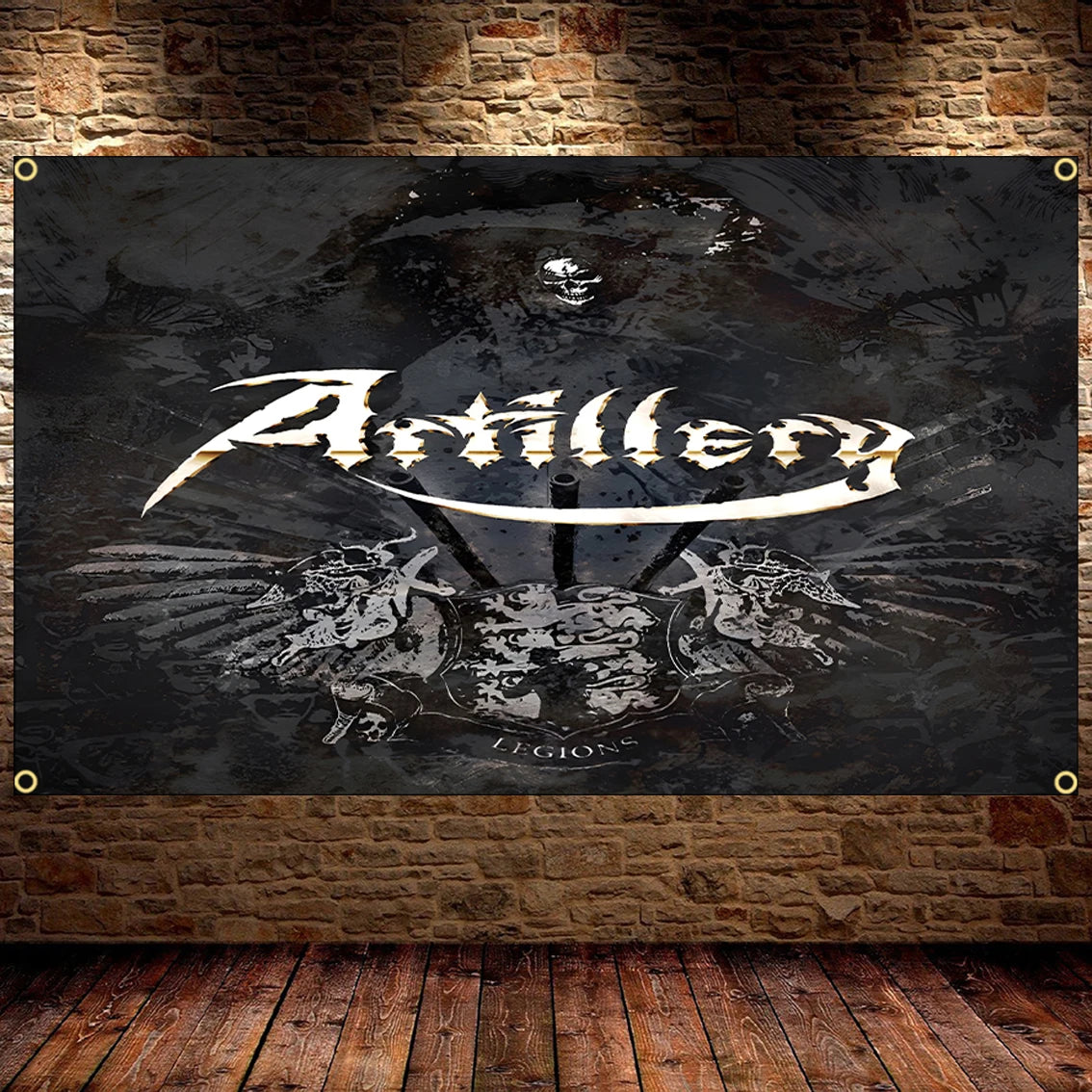 Thrash Metal Artillery Band Flag – 90x150cm Polyester Printed Rock Banner for Decor - Premium flag from Lizard Vigilante - Just $13.99! Shop now at Lizard Vigilante