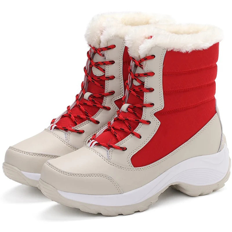 Winter-Ready Women's Ankle Boots – Waterproof, Warm, and Cozy Fur Lined Snow Boots - Premium boots from Lizard Vigilante - Just $52.88! Shop now at Lizard Vigilante