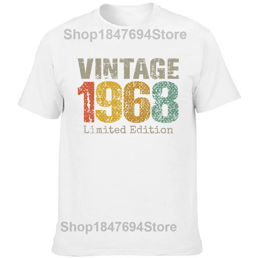 Original 1968 Vintage 56th Birthday Tee – Funny Cotton Graphic Shirt for Men, Retro Summer Streetwear Classic - Premium tee from dsers - Just $28.22! Shop now at Lizard Vigilante