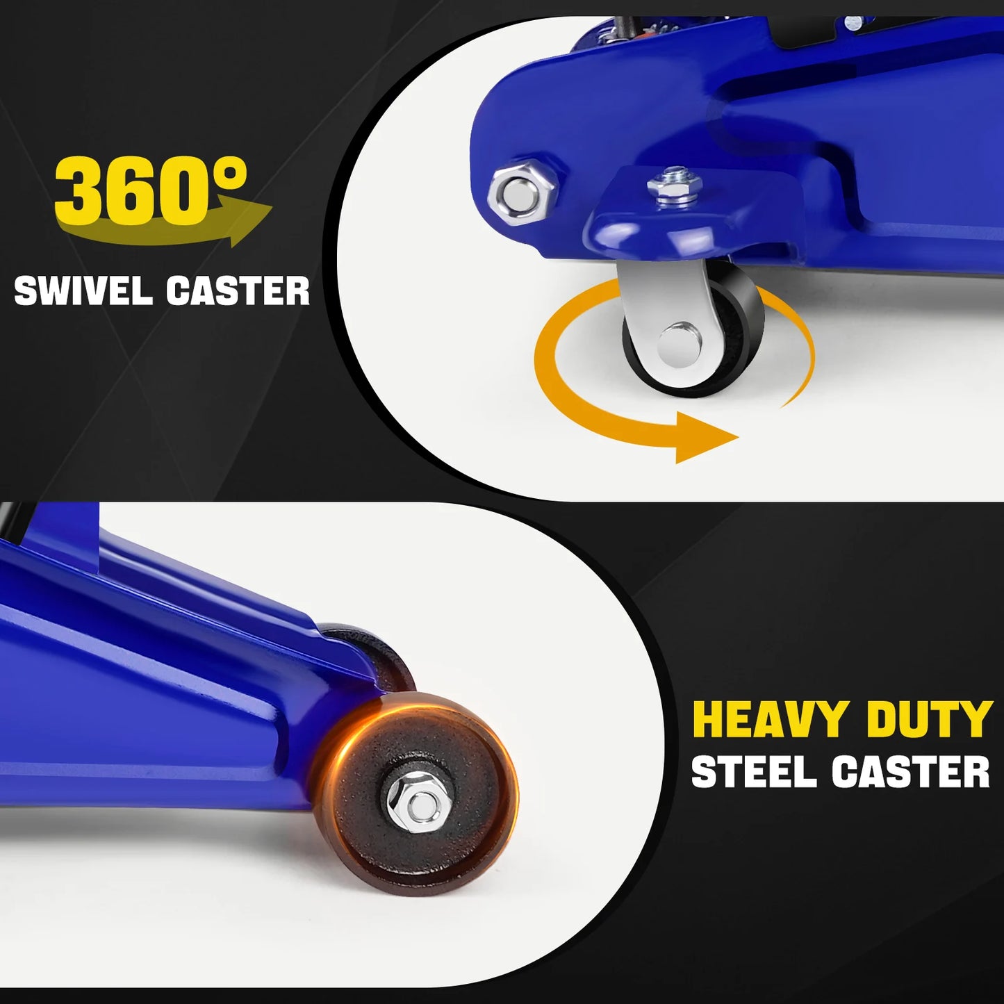 DayPlus 2 Ton Steel Trolley Jack – Hydraulic Heavy Duty Car Lift With Carry Case, Street Mechanic Chaos Edition 🔧💀