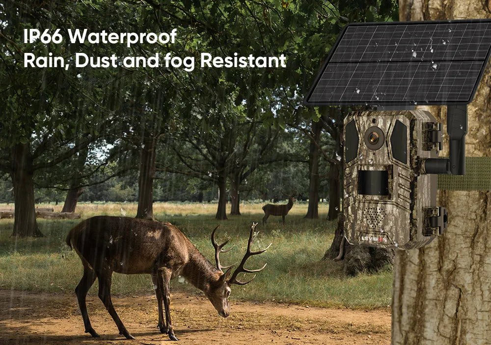 Iron Sentinel 4G Solar Vision Cam — 2K Full-Spectrum Surveillance Beast (Wildlife & Human Detection)