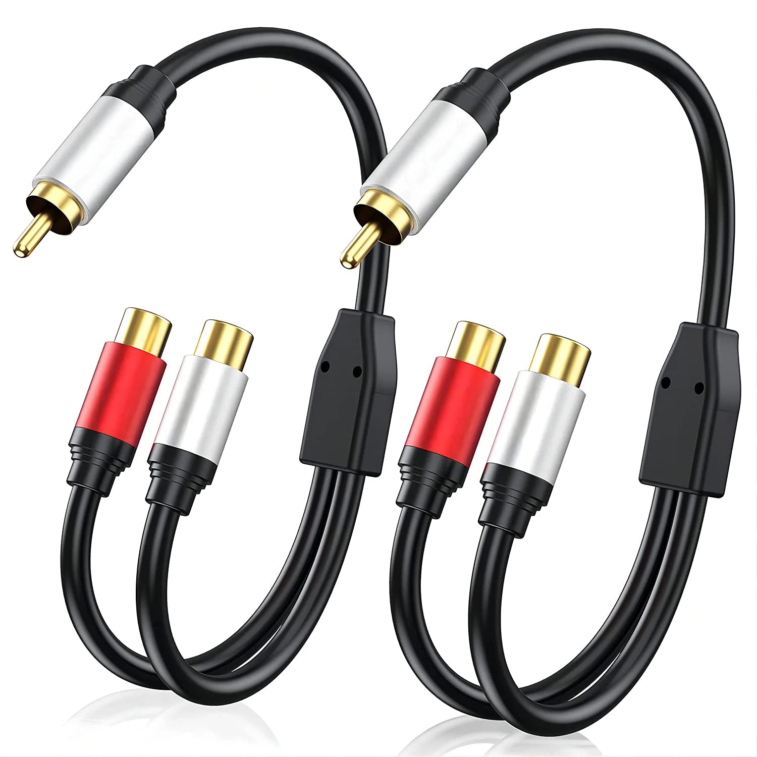 0.3m RCA Audio Cable 1 Male to 2 Female Y Splitter Adapter – Gold-Plated, Premium Sound Quality for Speaker, Amplifier, and Audio Systems - Premium y splitter from Lizard Vigilante - Just $17.79! Shop now at Lizard Vigilante