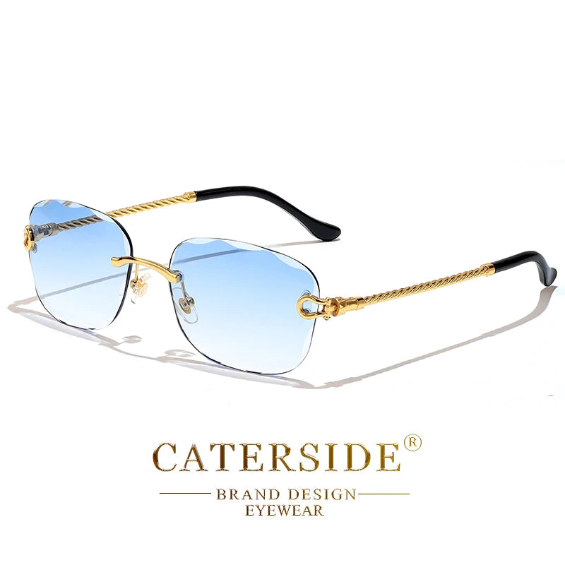 Rimcutter Royale: Caterside Retro Gradient Sunglasses – Blade Lens Street Icon Shades - Premium shades from dsers - Just $15.99! Shop now at Lizard Vigilante