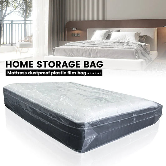 150/200x240x35cm Mattress Protector Packaging Bag Moisture-proof Dust Cover Thickness 0.08mm PE Transparent Moving Home Storage
