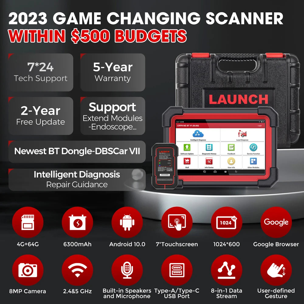 2024 LAUNCH X431 CRP919E BT Car Diagnostic Tool – The Ultimate OBD2 Scanner! - Premium Diagnostic tool from Lizard Vigilante - Just $845.99! Shop now at Lizard Vigilante