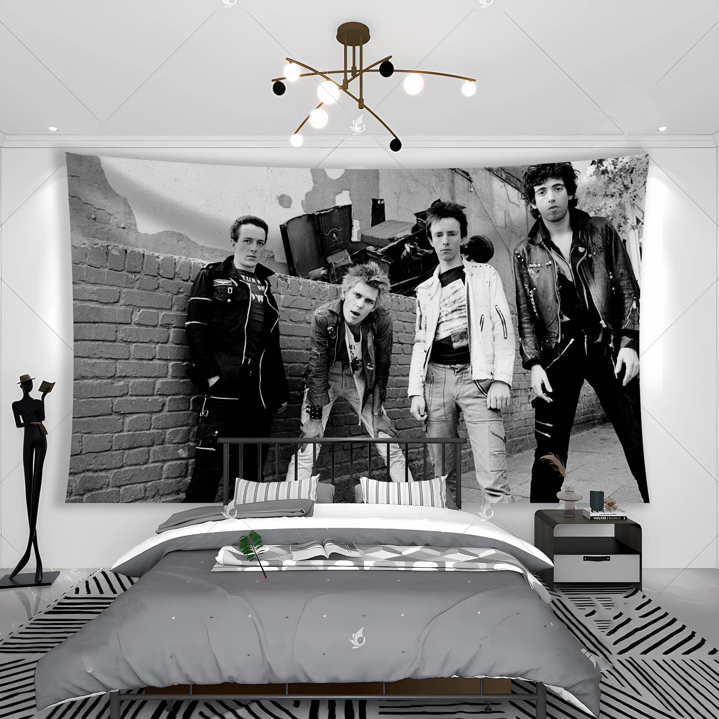 The Clash Music Band Tapestry Heavy Metal Pop Singer Rock Interior Decoration Banner Flag - Premium decor banner from Lizard Vigilante - Just $10.99! Shop now at Lizard Vigilante