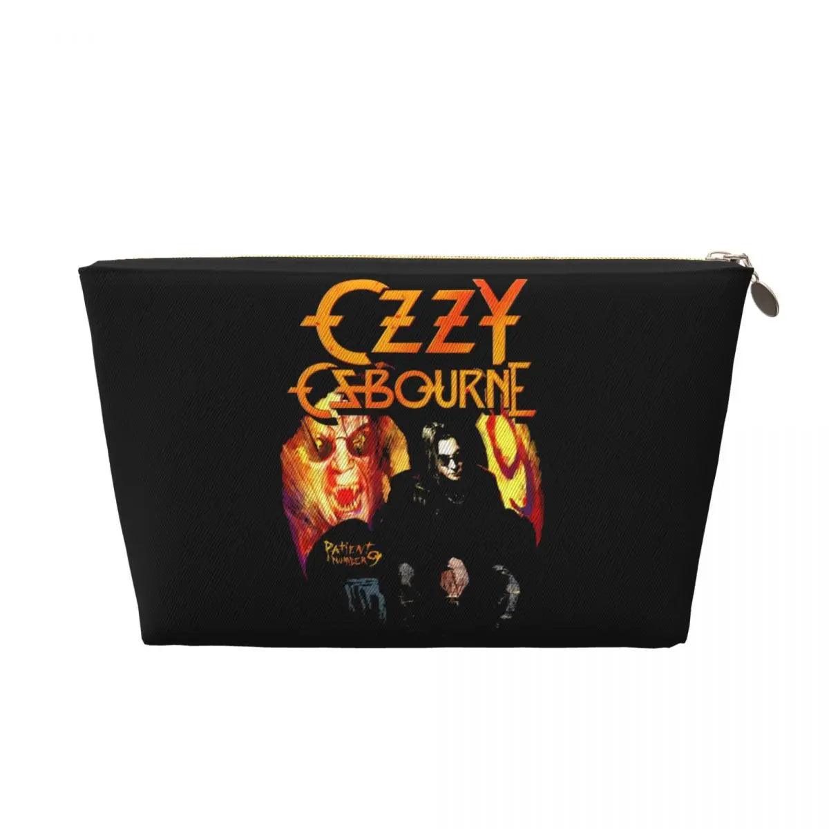 Custom Heavy Metal Rock Ozzy Osbourne Travel Toiletry Bag for Women Makeup Cosmetic Organizer Beauty Storage Dopp Kit - Premium makeup bag from Lizard Vigilante - Just $20.99! Shop now at Lizard Vigilante