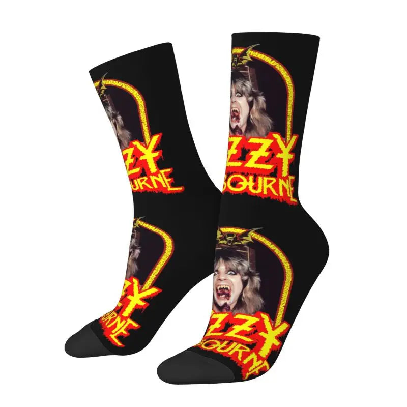 Ozzy Osbourne British Rock Heavy Metal 3D Printed Crew Socks - Premium socks from Lizard Vigilante - Just $18.88! Shop now at Lizard Vigilante