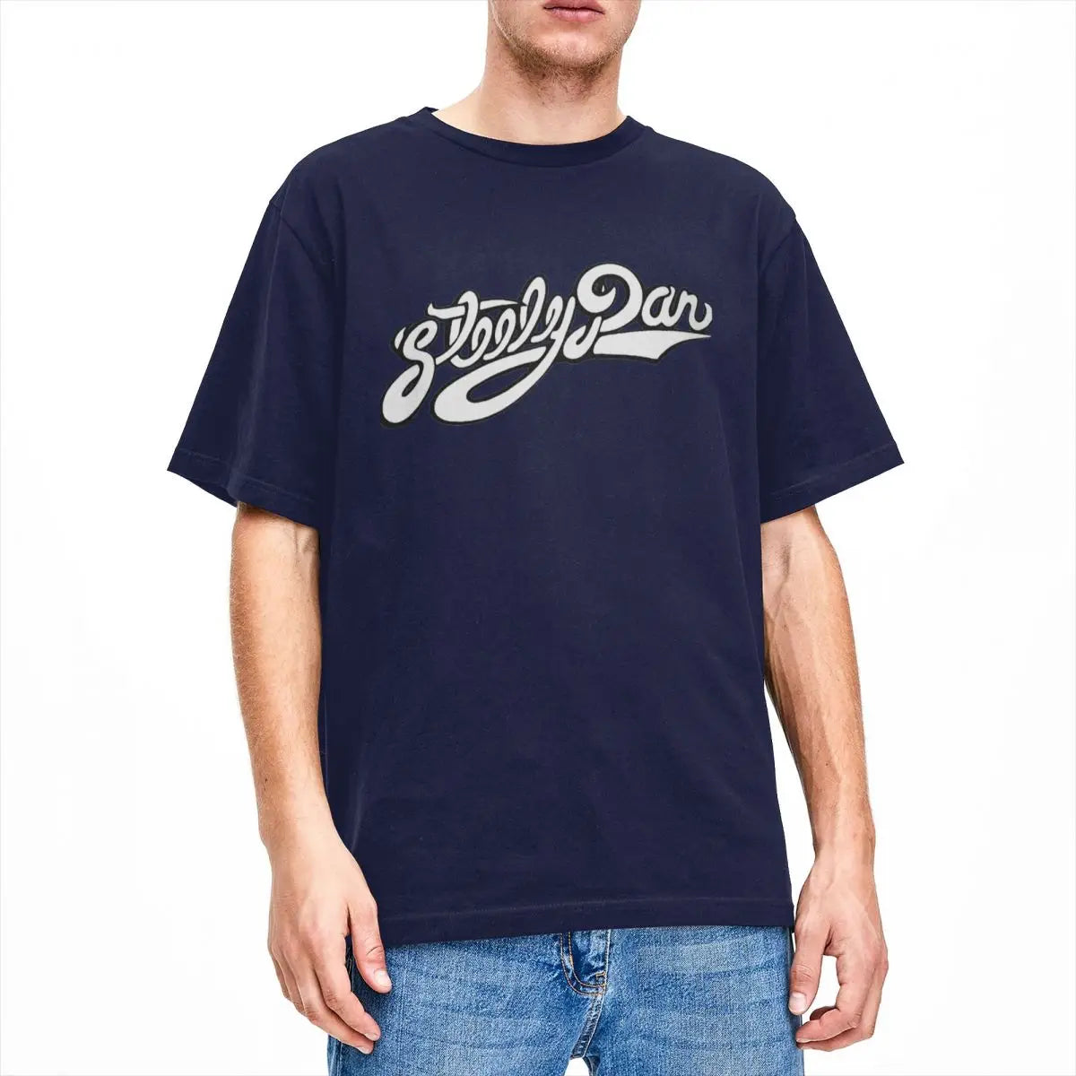 Steely Dan T-Shirt Men Vintage 100% Cotton TShirts Summer O-Neck Hip Hop Tee Shirt Oversized Clothes - Premium T-shirt from Lizard Vigilante - Just $20.99! Shop now at Lizard Vigilante