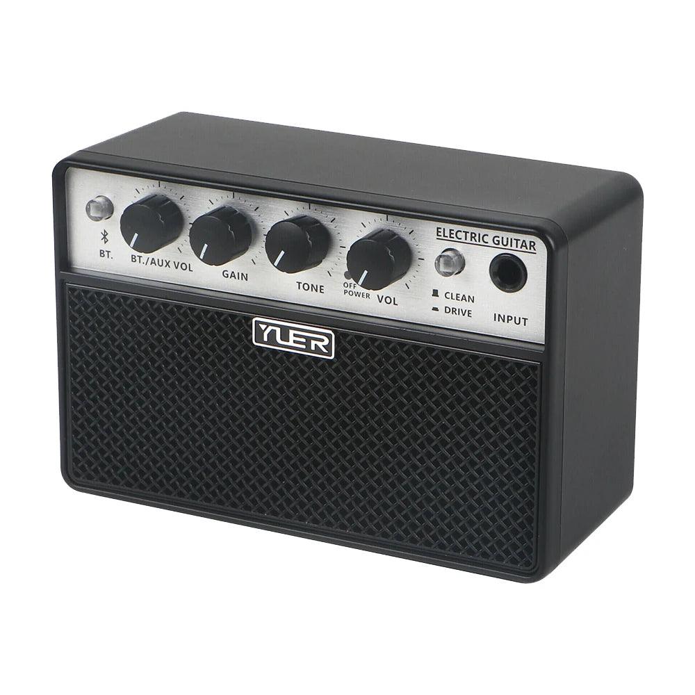 Yuer-BA-10 Portable Audio Bluetooth Electric Guitar Bass Amplifier Clean/drive Effect 10w Small Speaker Practice Accessories - Lizard Vigilante