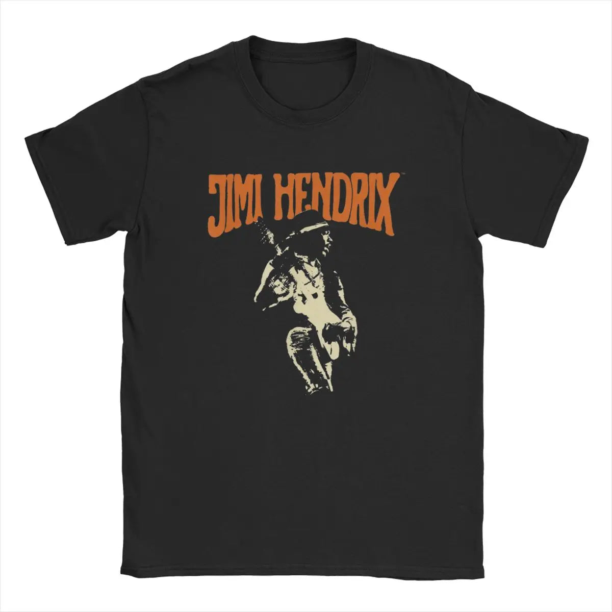 Jimi T-Shirts for Men Hendrix Vintage Best Rock Guitarist Singer Vintage Cotton Guitar Tees Crew Neck Short Sleeve T Shirt Gift Idea - Lizard Vigilante