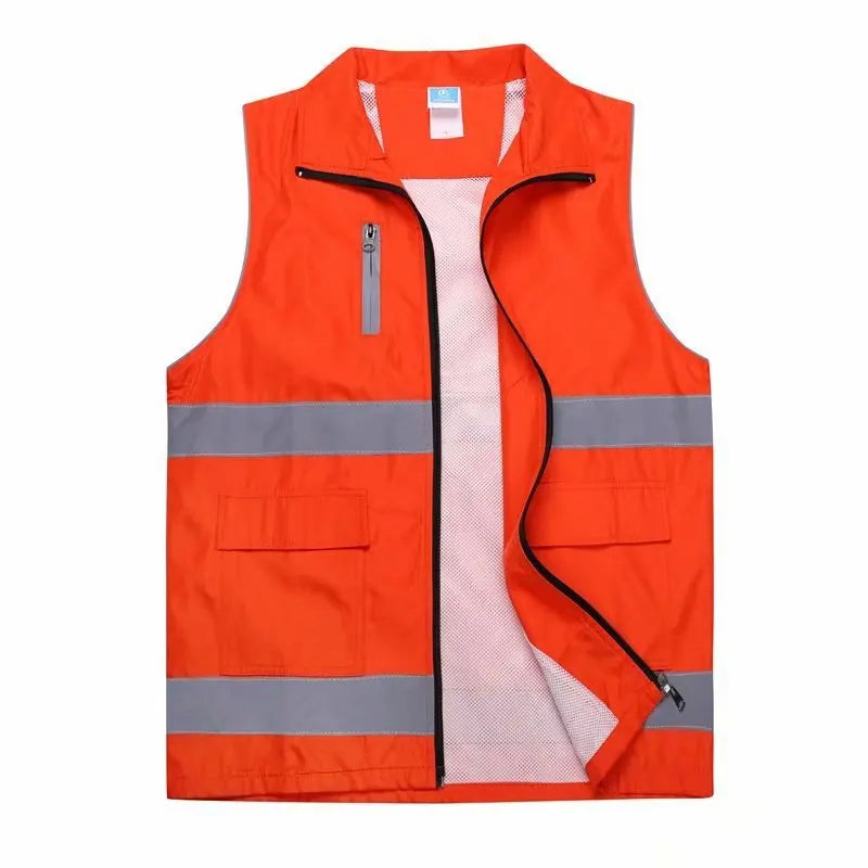 Night Reflective Safety Vest - High Visibility Workwear - Premium vest from Lizard Vigilante - Just $19.88! Shop now at Lizard Vigilante