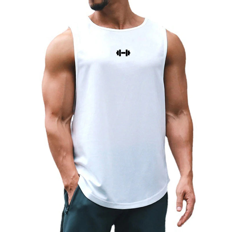 Summer Men's Gym Tank Top Fitness Training Clothing Quick-drying Loose Bodybuilding Sleeveless Shirt Men Fashion Basketball Vest - Premium  from Lizard Vigilante - Just $13.99! Shop now at Lizard Vigilante
