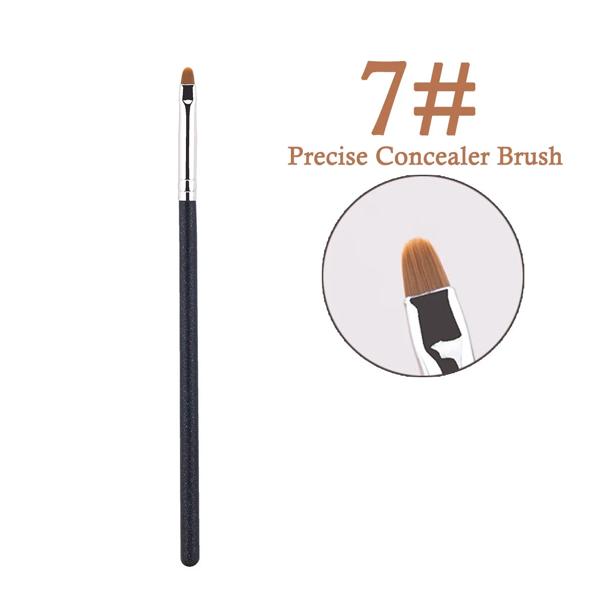 New Ultra-thin Foundation Brush Pointed Precise Foundation Concealer Blending Brush Facial Liquid Foundation Makeup Tool